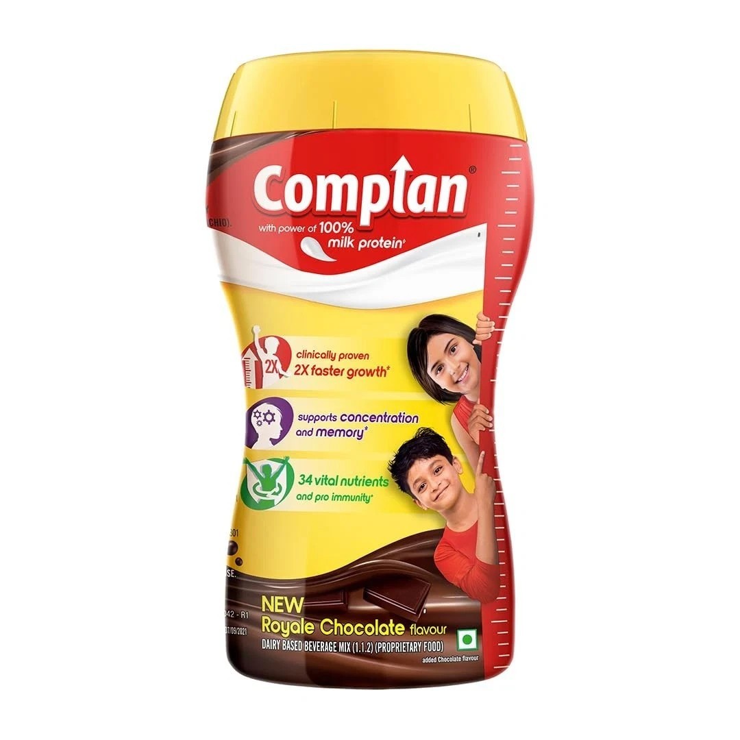 Complan Nutrition Drink Powder for Children, Royale Chocolate Flavour, 500 g D09