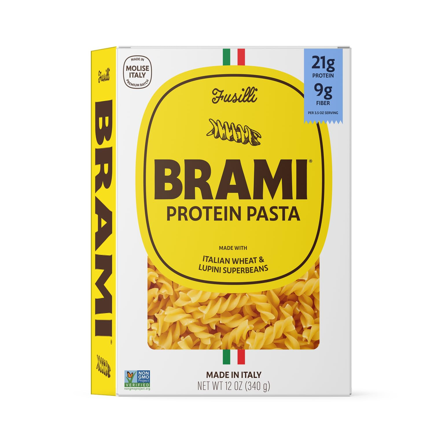 Fusilli Italian Protein Pasta | Low Carb | High Fiber | High Protein | Non-Gmo |