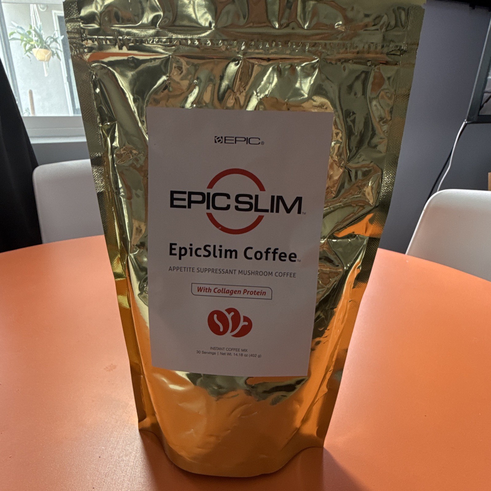 EPIC EpicSlim Mushroom Coffee w/ Collagen, Berberine, Non-GMO 14.18 oz