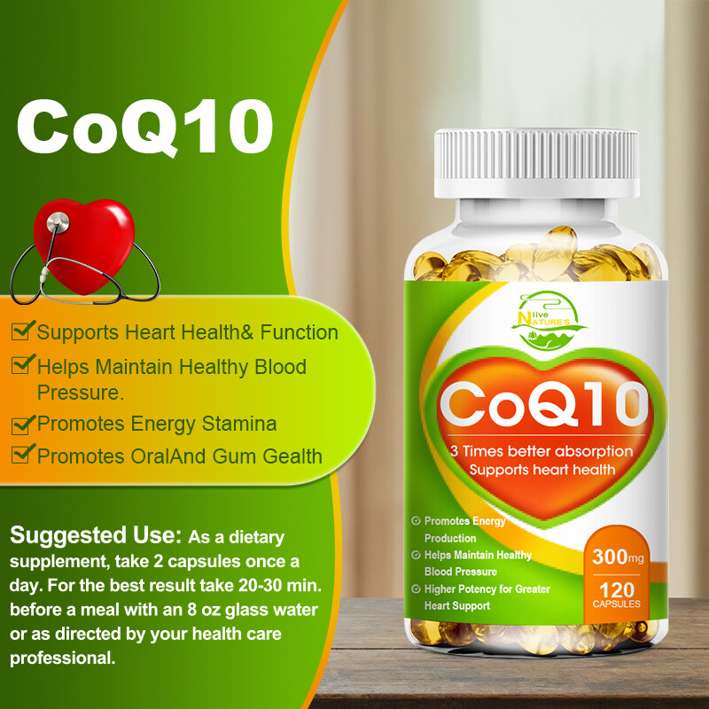 Coenzyme Q-10 300mg Antioxidant, Heart Health, Increase Energy, Improve Memory