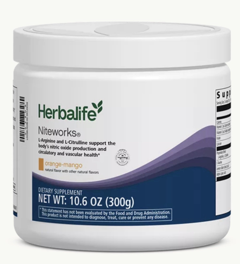 Herbalife Niteworks Orange 🍊 -Mango 🥭 Flavor – 10.6 Oz.- 30 Servings