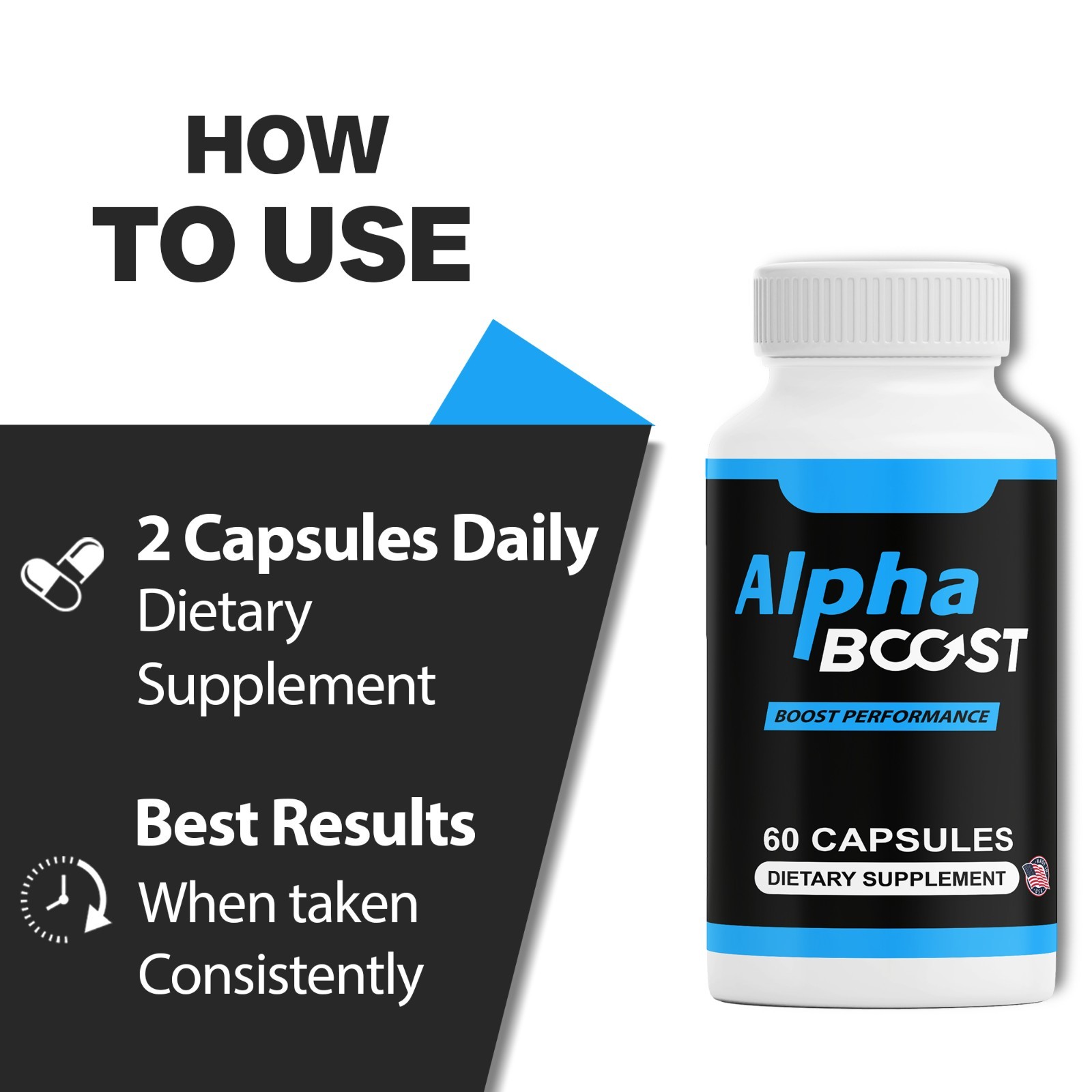( 6 Pack ) Alpha Boost Advanced Supplement for Men with Natural Ingredients