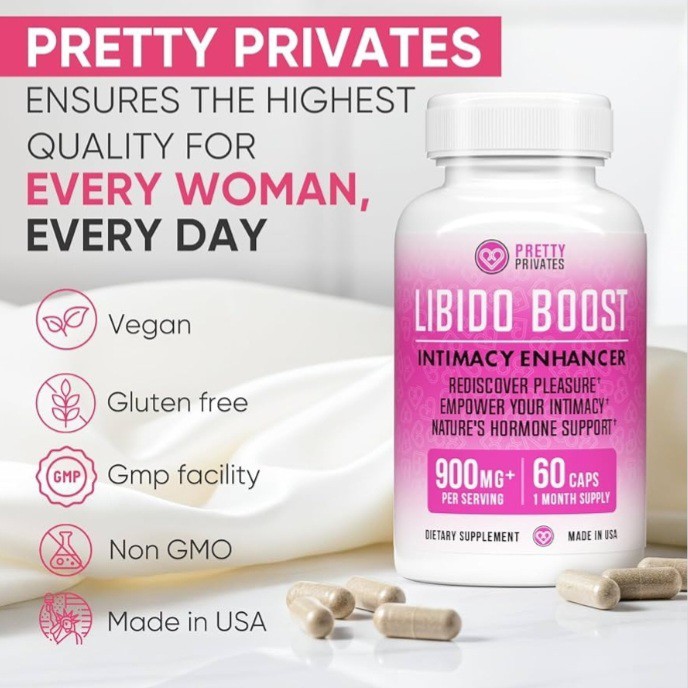 Pretty Privates Premium Female Libido Booster Fast-Acting Natural Formula Women