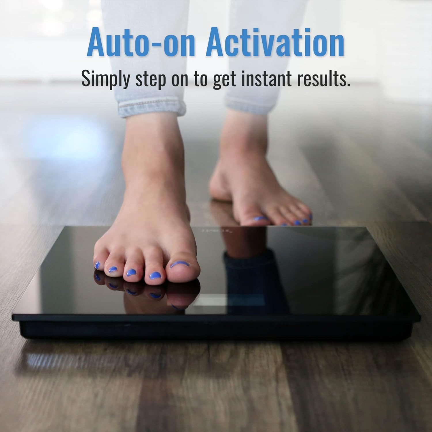 Digital Talking Bathroom Scale, Sleek Tempered Glass, Clinically Accurate Measur