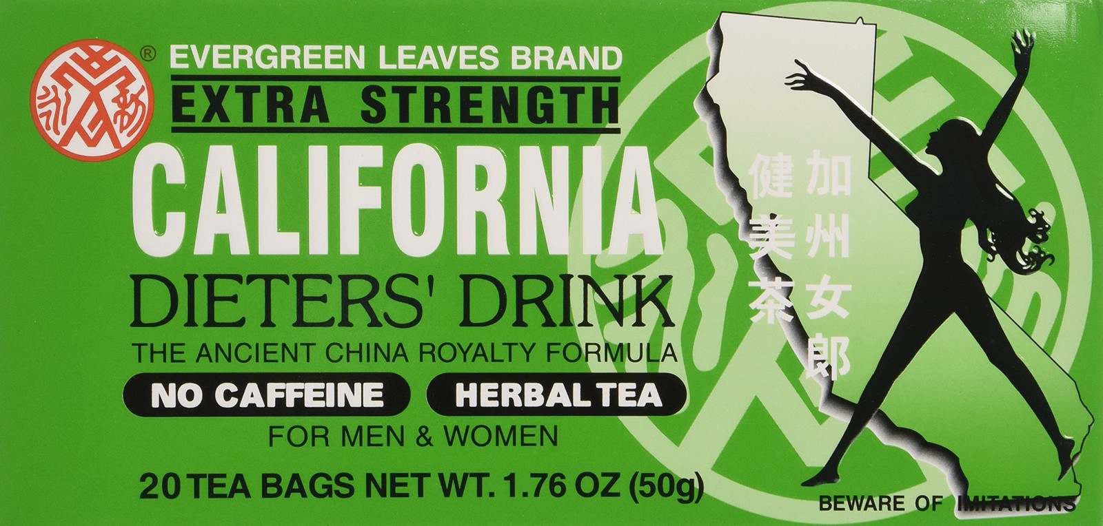 1 BOX DIETERS’ DRINK EXTRA STRENGTH TEA 1.76 20 Count (Pack of 1)