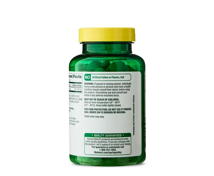3 PACK Spring Valley Vitamin B12 Quick Dissolve Tablets Supplement Cherry