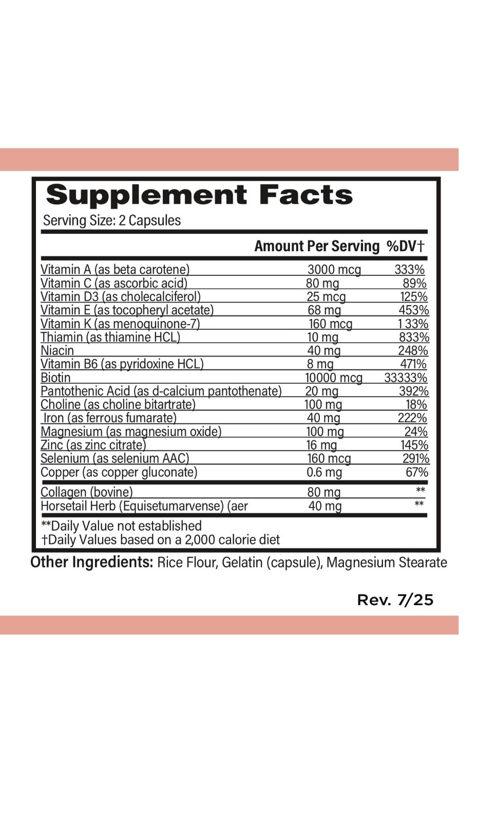 NATURASILQUE Hair,skin & Nail support supplement 60 caps (Premium Quality)