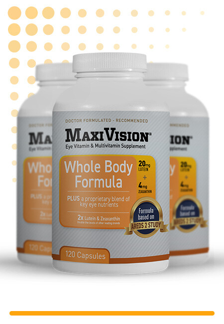 MaxiVision Whole Body Formula – 120 Capsules – Original Manufacturer!