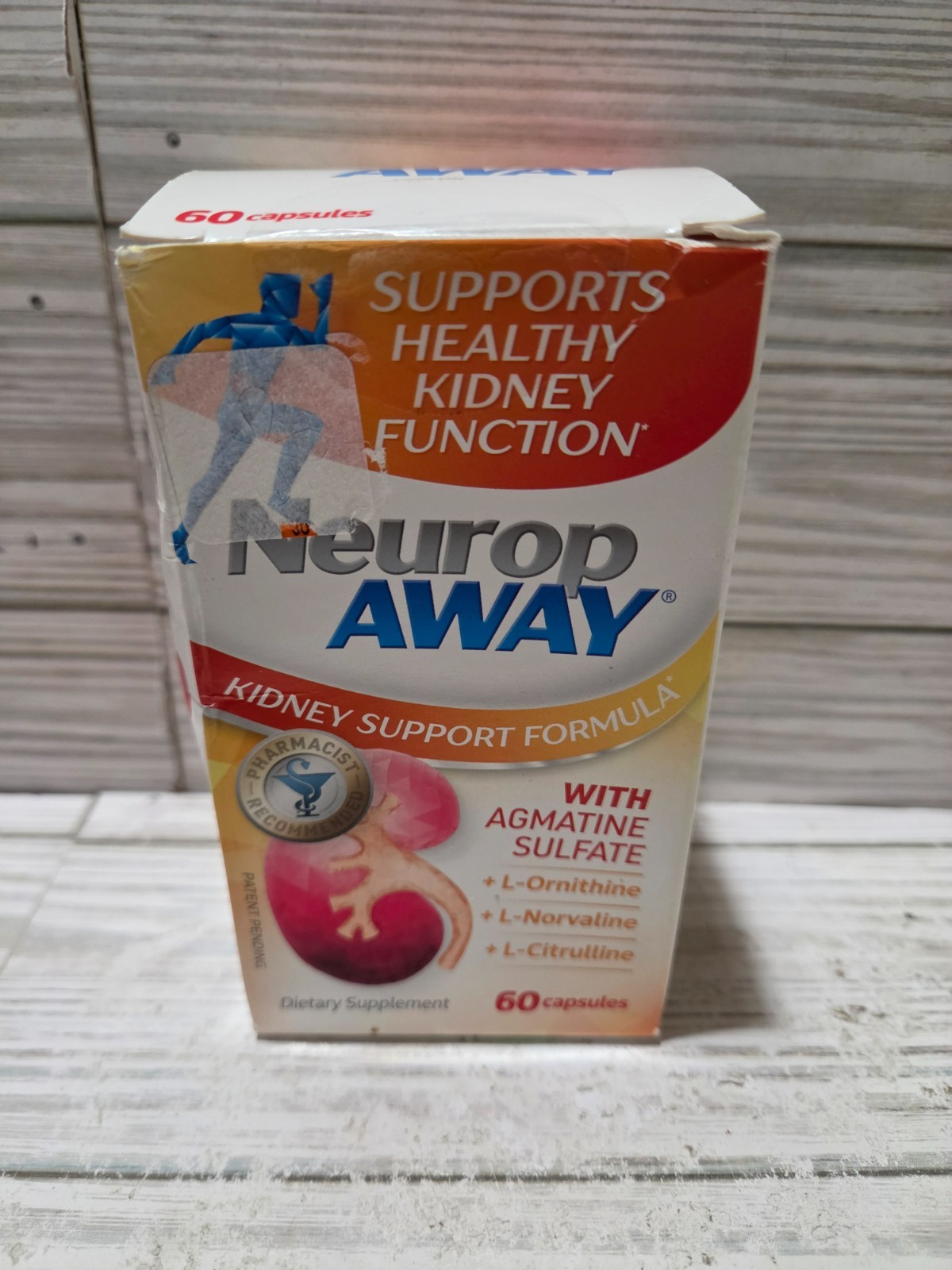 Neurop Away Kidney Support Formula 60 Capsules 3/2026