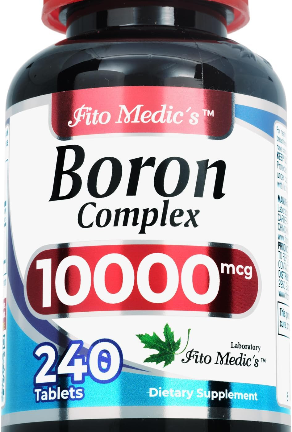 FITO MEDIC’S Lab | Boron |10 Mg | 240 Servings | Boron Supplement for Men | Boro