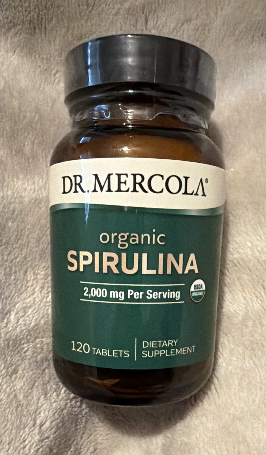 Dr. Mercola Organic Spirulina 2000mg General Wellness Tablets 120 ct