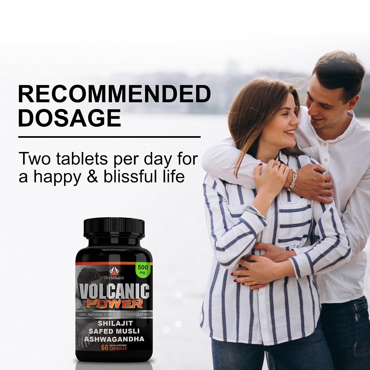 Volcanic Power Ayurvedic Stamina Booster Tablets for Male- 60 Caps
