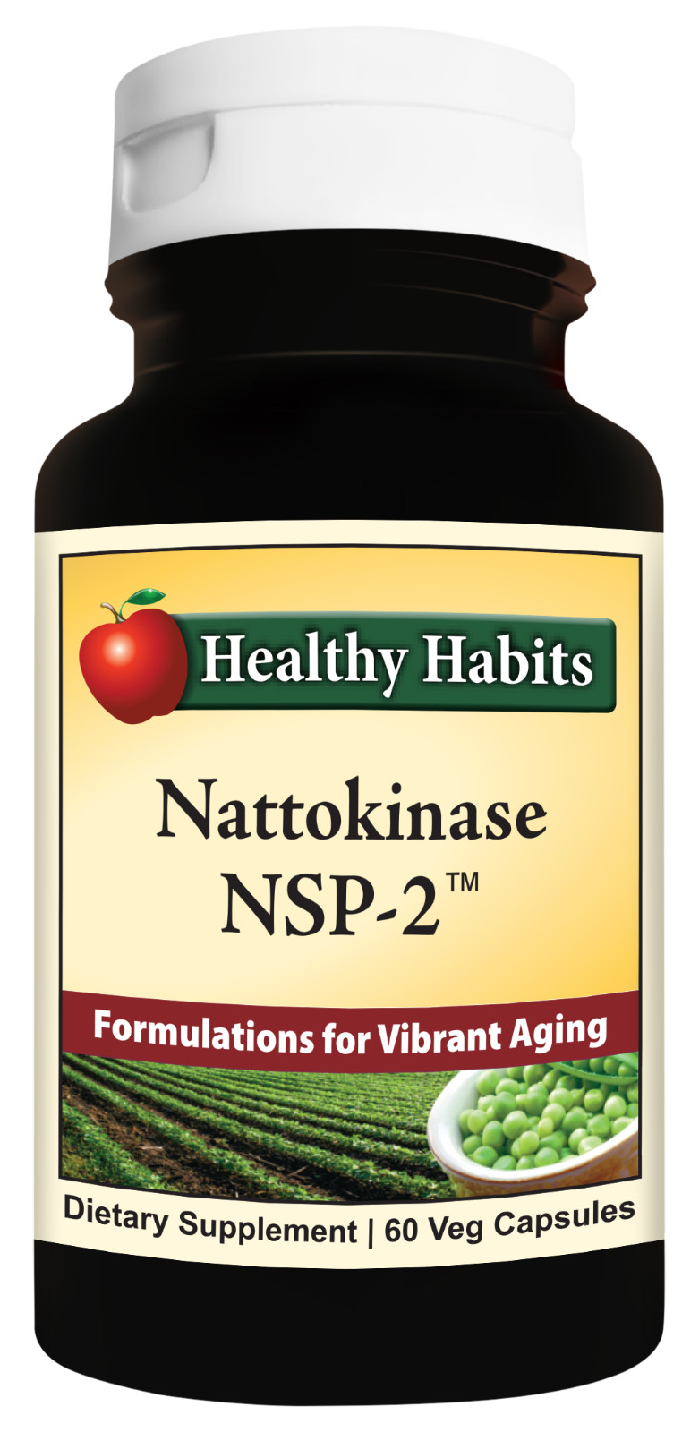 Healthy Habits Nattokinase NSP-2 – Bottle 60 Veg Capsules