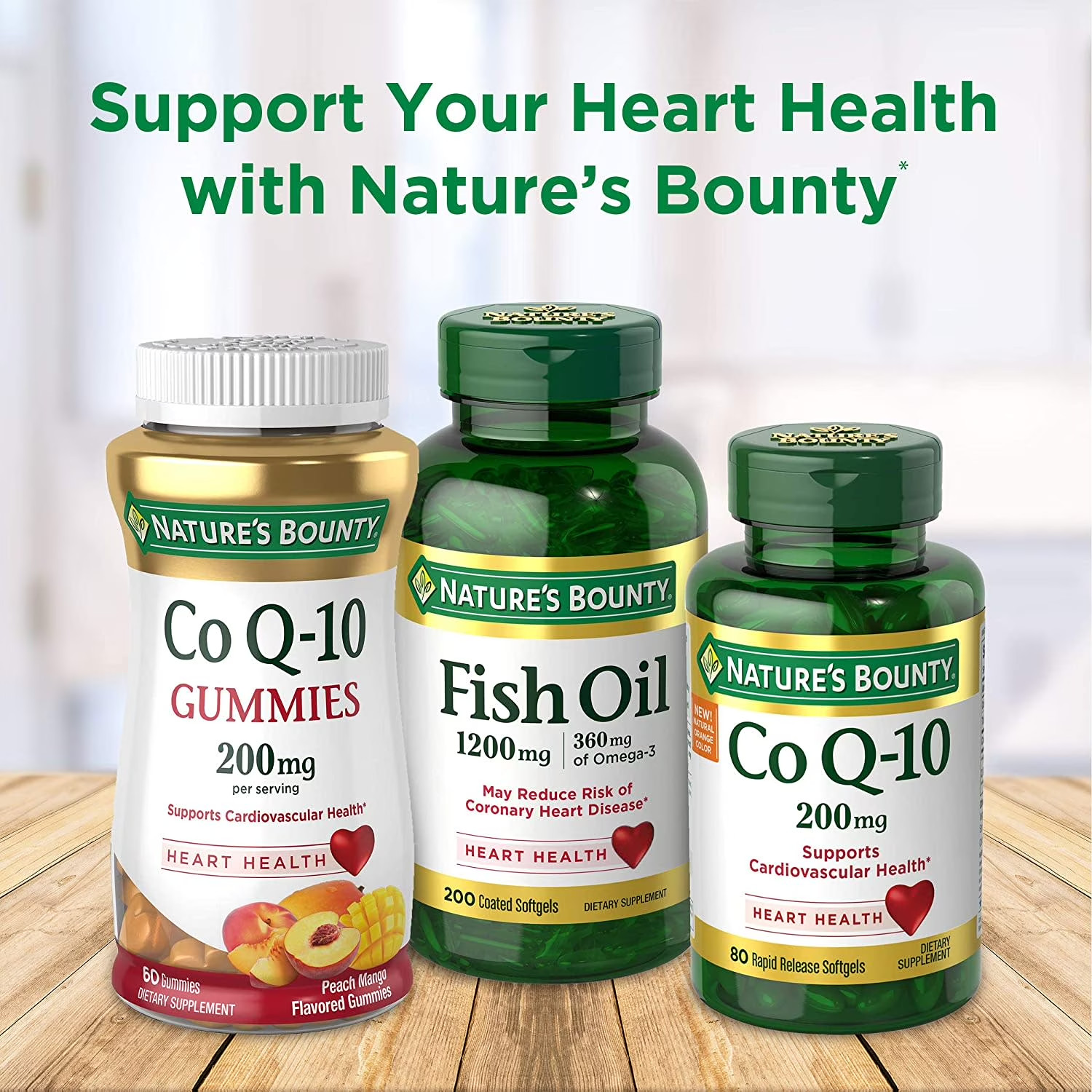 Nature’s Bounty Fish Oil With Omega 3 Softgels, 1000 Mg, 145 Ct
