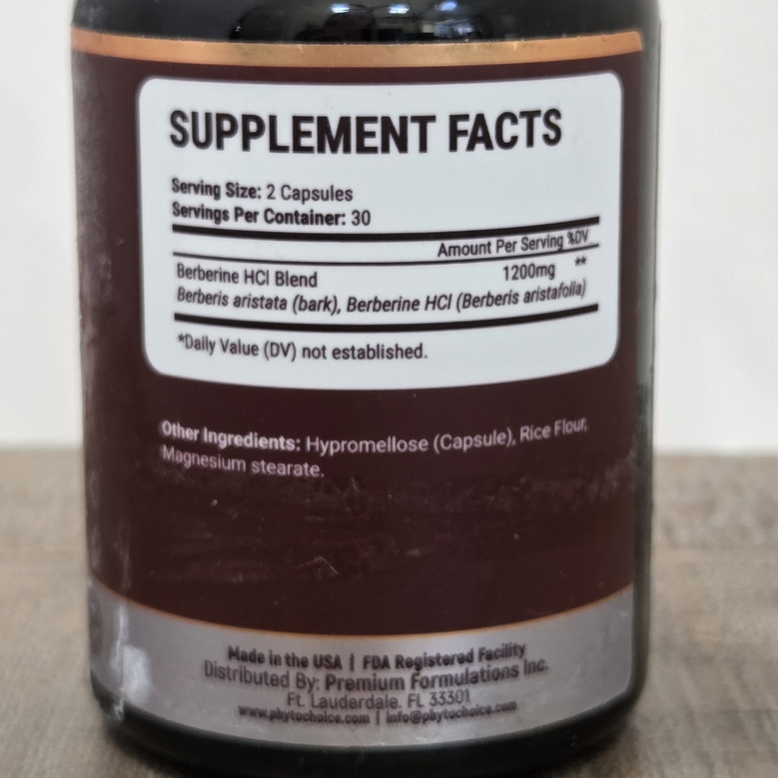 Pure Berberine HCl 1200mg – High Absorption for Weight Loss & Gut Health 11/2028