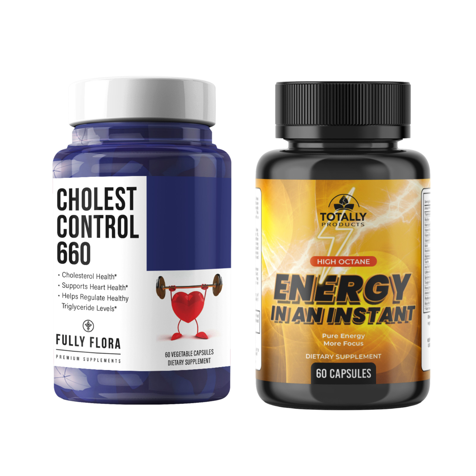Cholesterol Control Heart Health Supplement Energy Booster Brain Memory Support