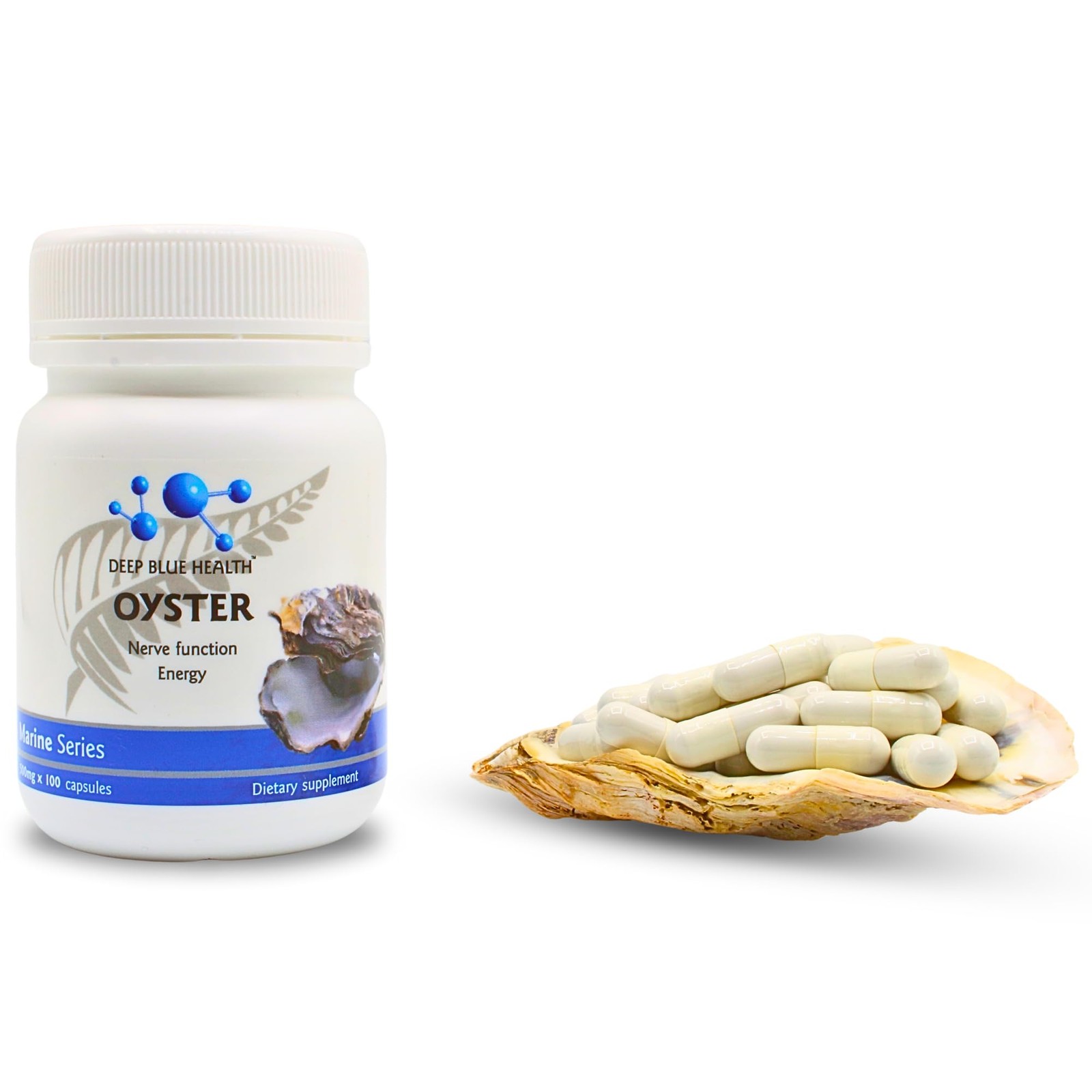 New Zealand Oyster Extract Powder 500mg x 100 Capsules Zinc Supplement Pill…