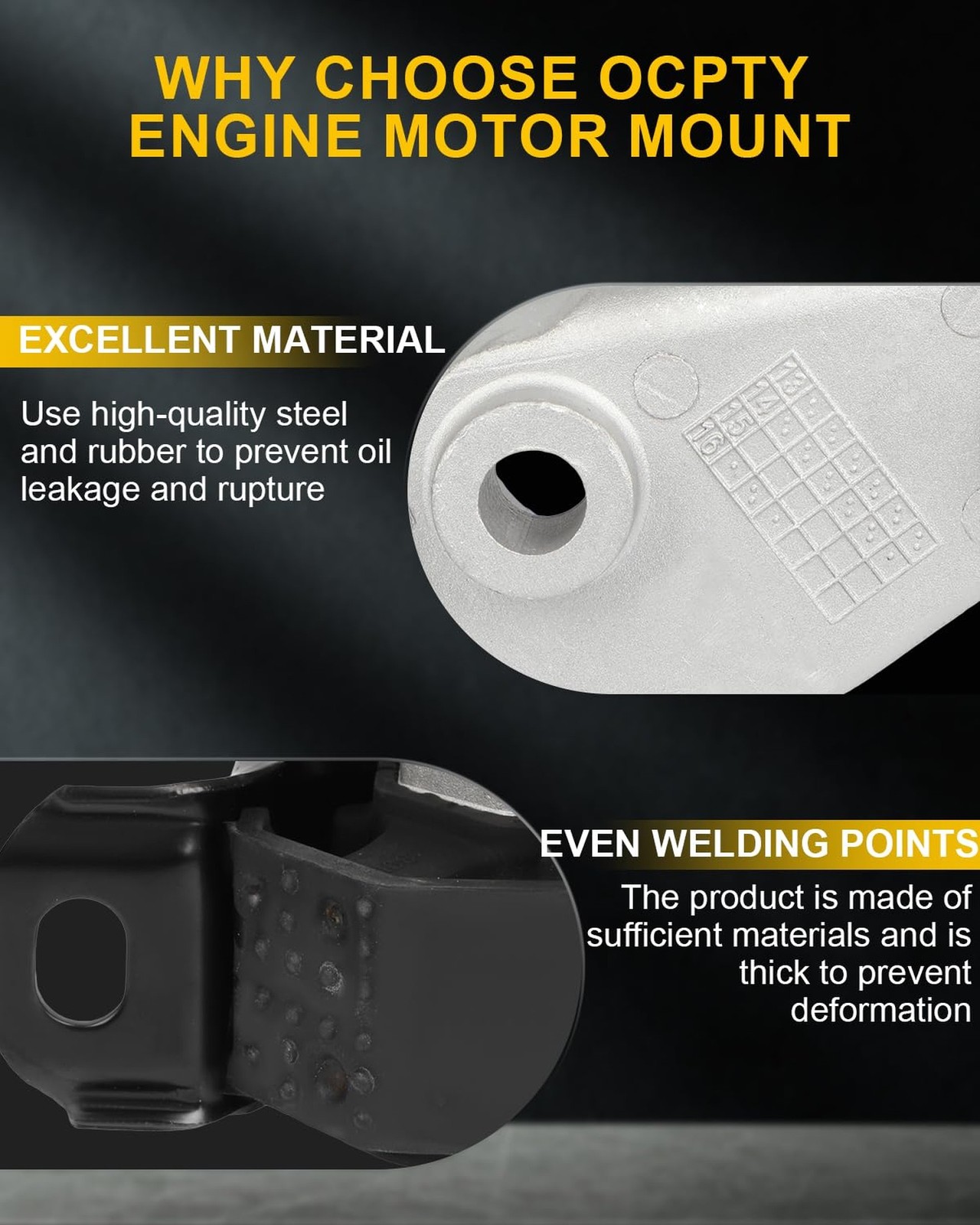 OCPTY Engine Motor Mount and Transmission Mount Set Compatible for Smart 2011…