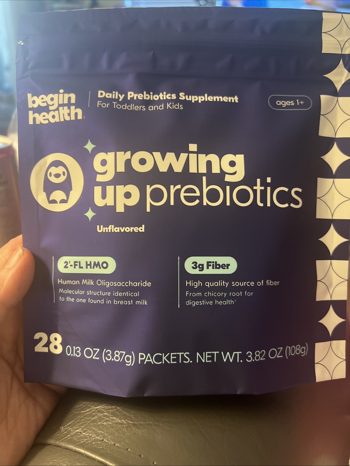 Begin Health Growing Up Prebiotics for Kids 28-Packs Exp 2/27