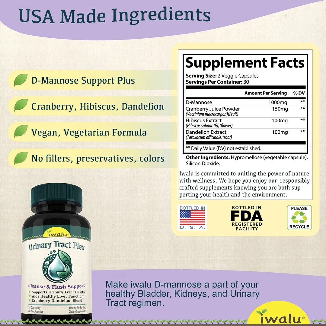 AZ D Mannose Side Effects | Best Supplement Capsule Pill Men Women FREE SHIP