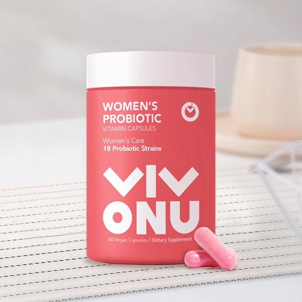 VIVONU Vaginal Probiotics Capsules for Women pH Balanc 60 Count free shipping