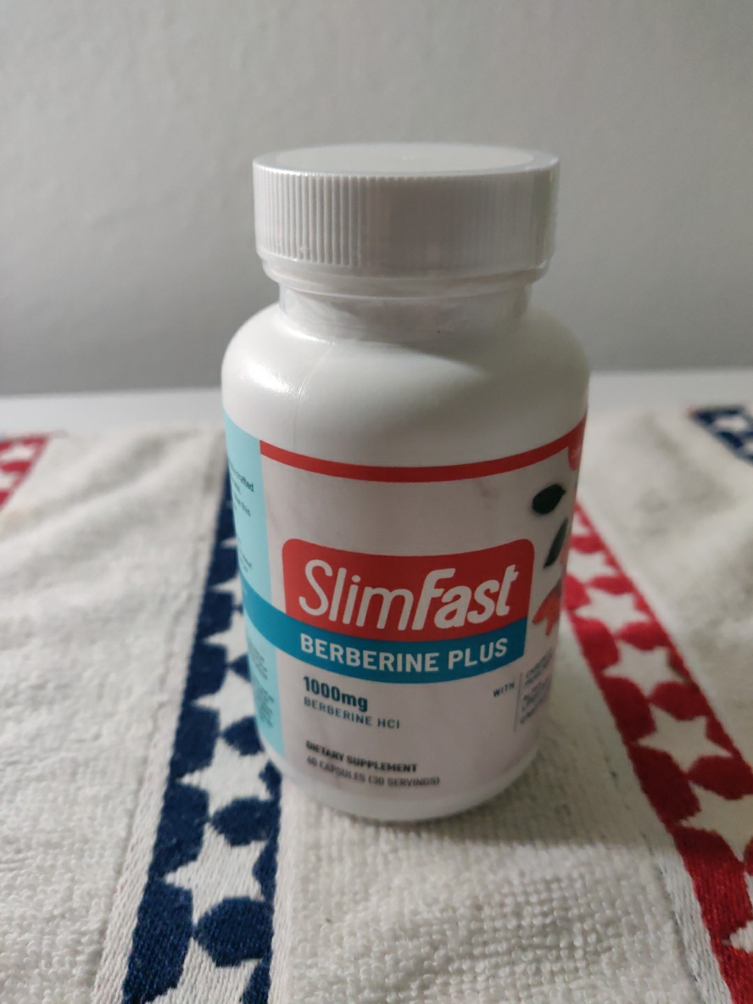 1 Bottle – SlimFast Berberine Plus 60 Capsules 1000mg Supplement Exp. 3/27