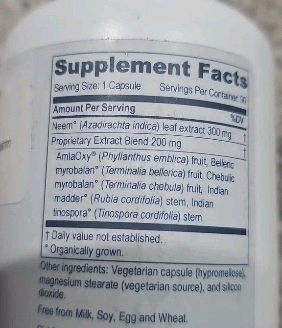Neem Plus 90 Capsules Ayush Herbs Best By 11/26