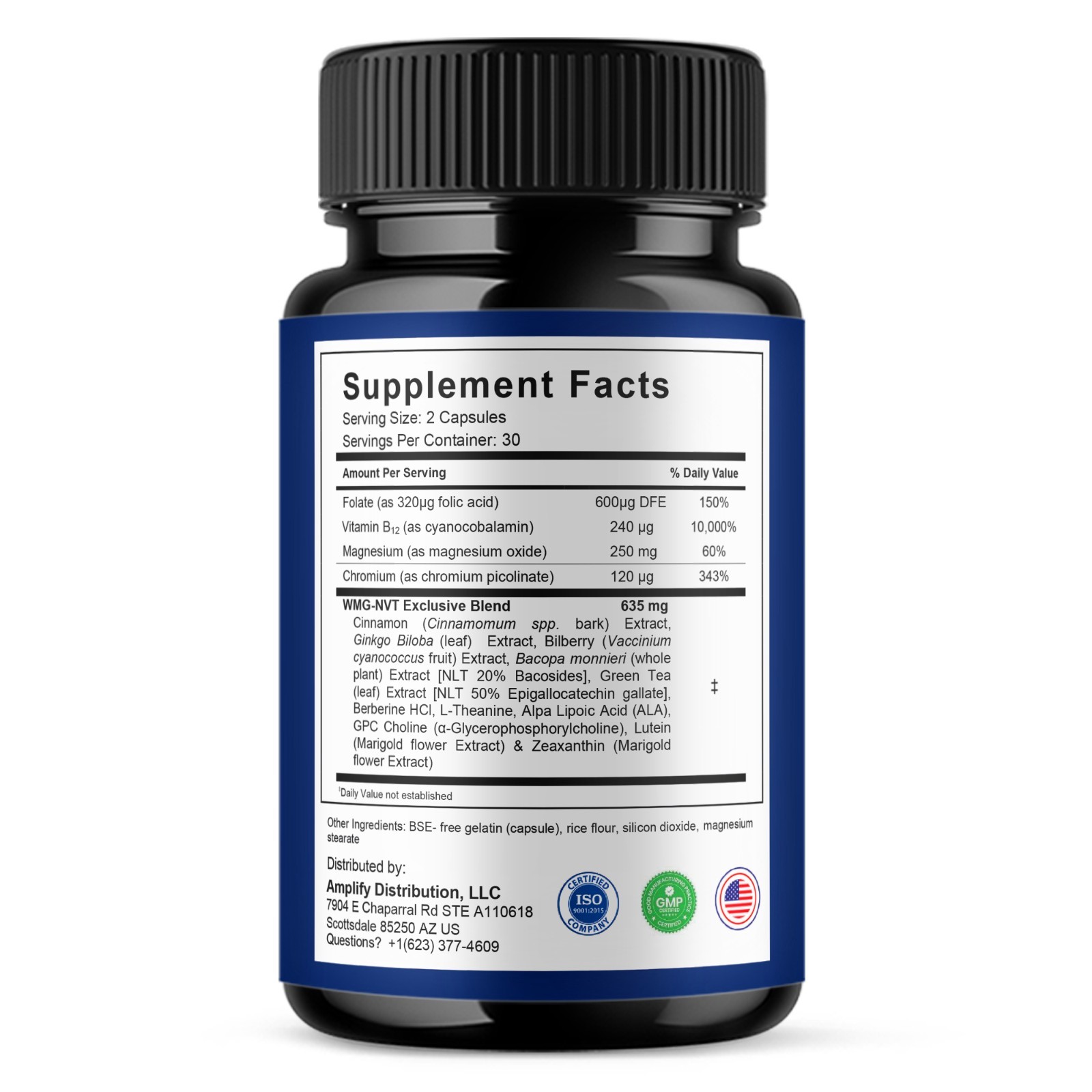 Brain Vex Advanced, BrainVex Brain Health Formula (60 Capsules)