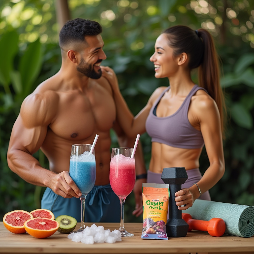 I PINK+ I BLUE Energy Drink Promotes Health, Fitness,