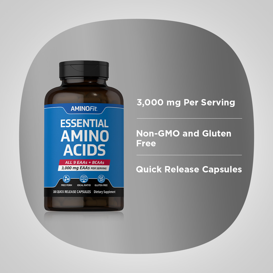 Amino Acid Supplement | 180 Capsules | AminoFit Complex | by Fitness Labs