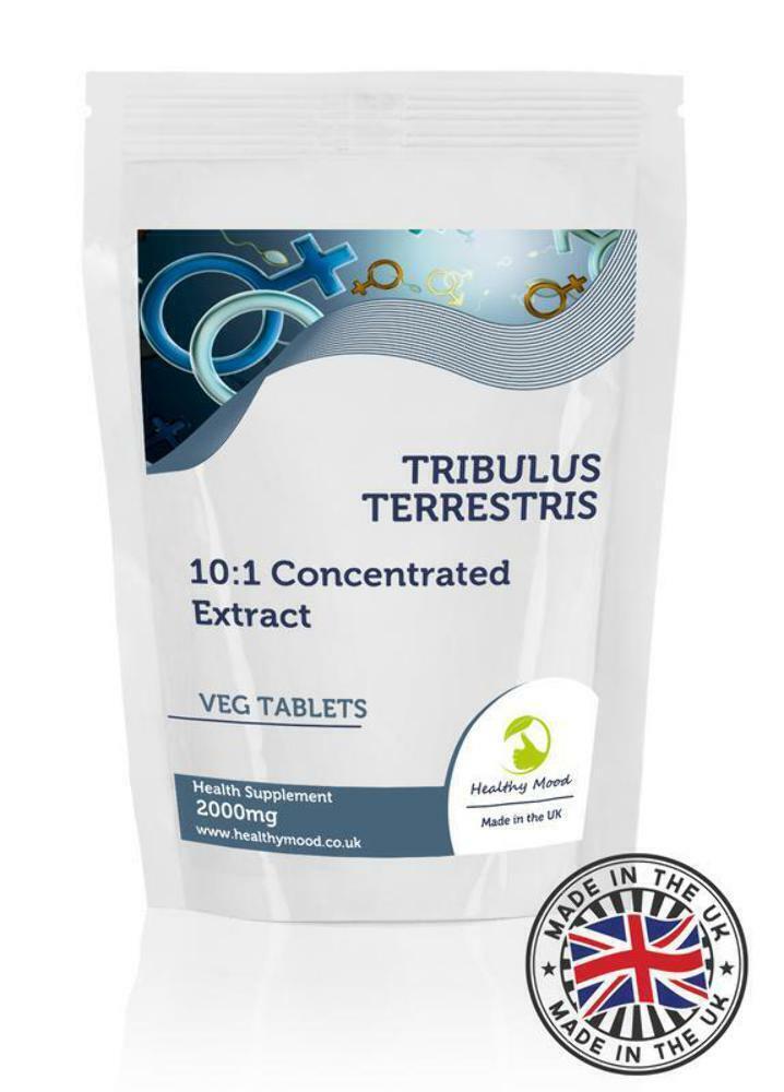 Tribulus Terrestris 2000mg 10:1 Extract Veg Tablets Pills