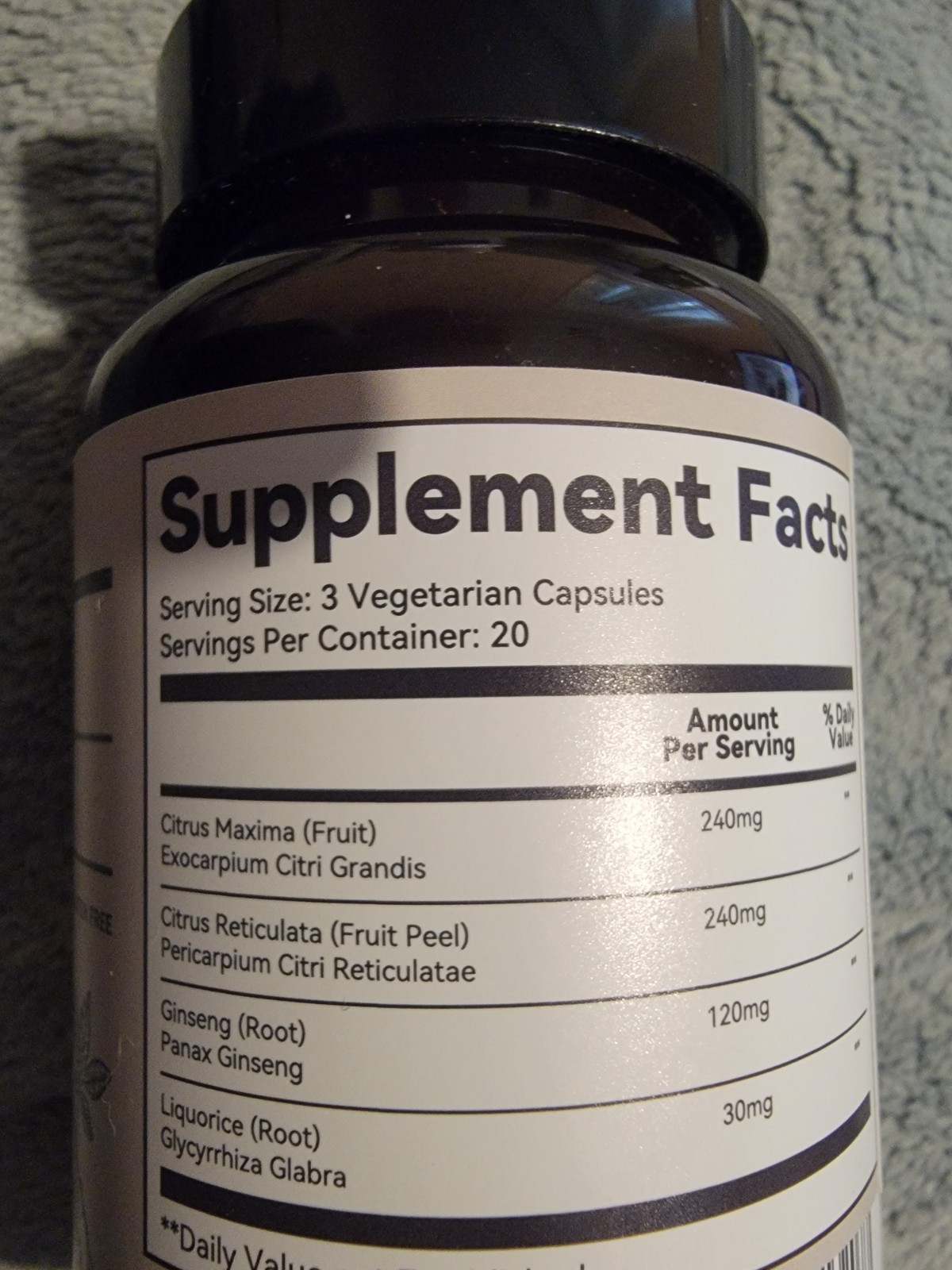 Lung Cleanse Respiratory Support Supplement Citrus Reticulata Ginseng Liquorice