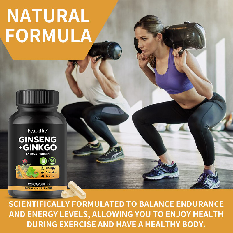 Korean Ginseng + Ginkgo Biloba Extract – Supports Energy And Endurance, Focus