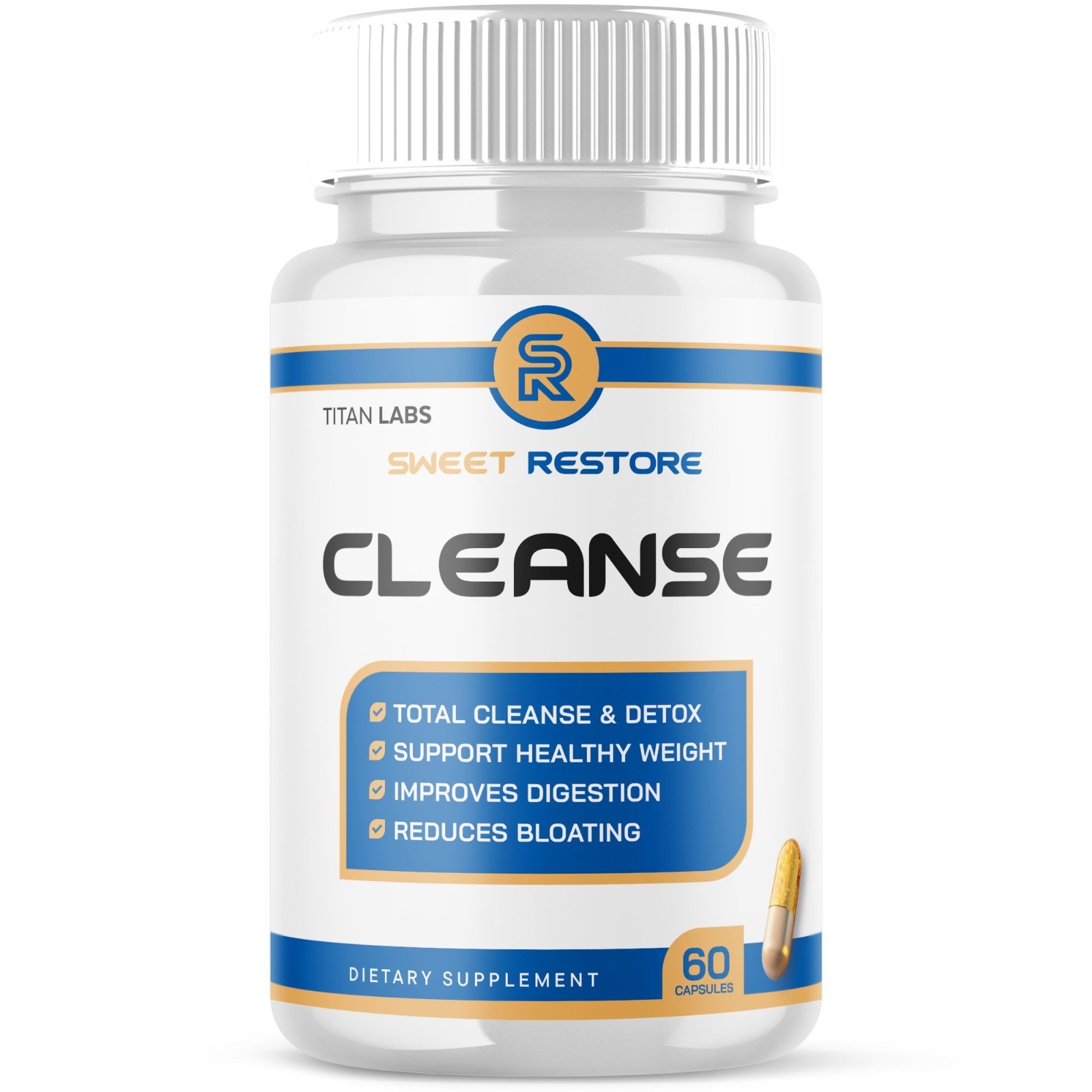 (1 Pack) Sweet Restore Cleanse Advanced Wellness Support Supplement 60 Capsules