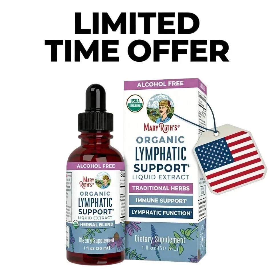 Mary Ruth’s Organic Lymphatic Supports – Alcohol-Free of, 30mL