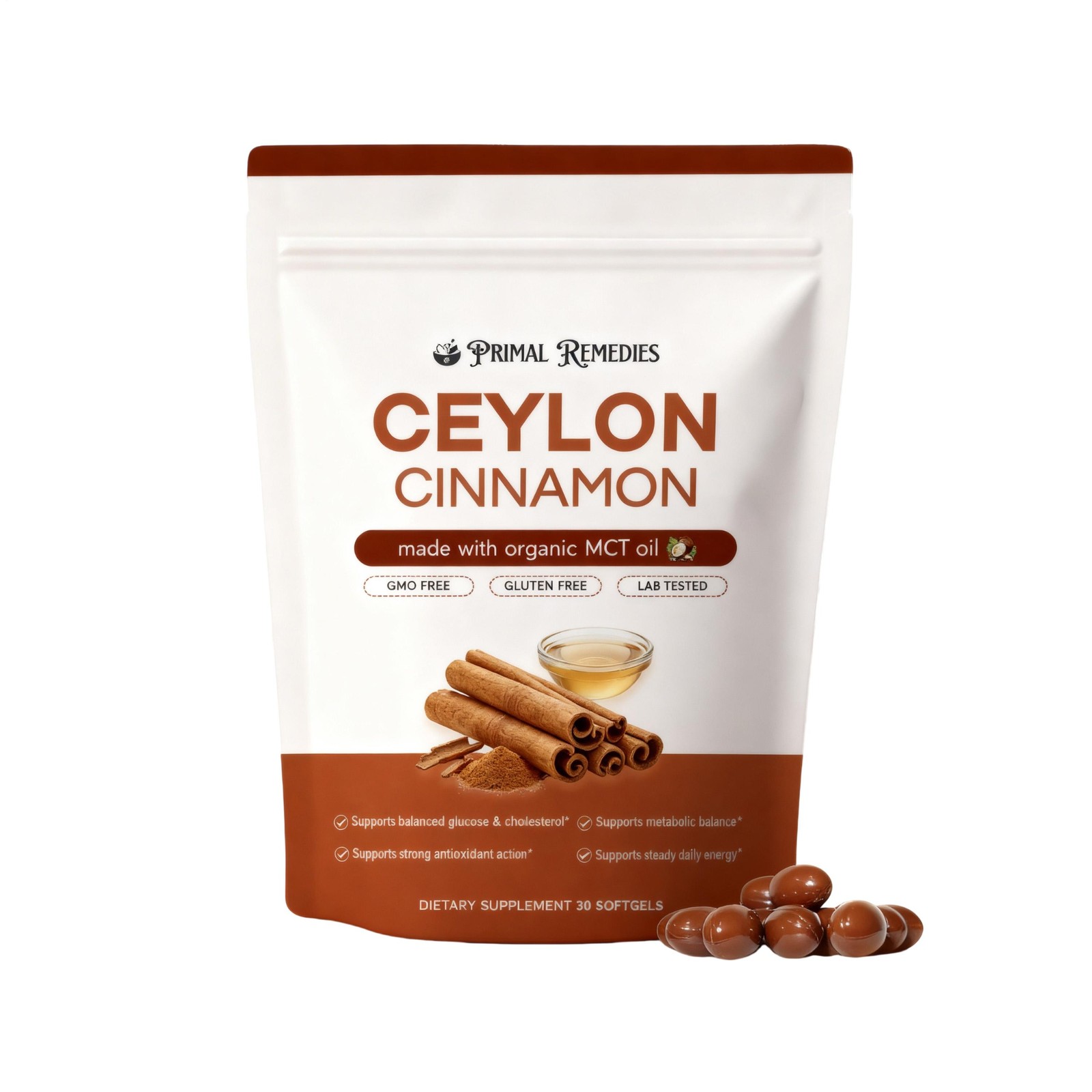 (2 PACK) Ceylon Cinnamon Softgels, Ceylon Cinnamon Soft Gels 7200Mg Equivalent M