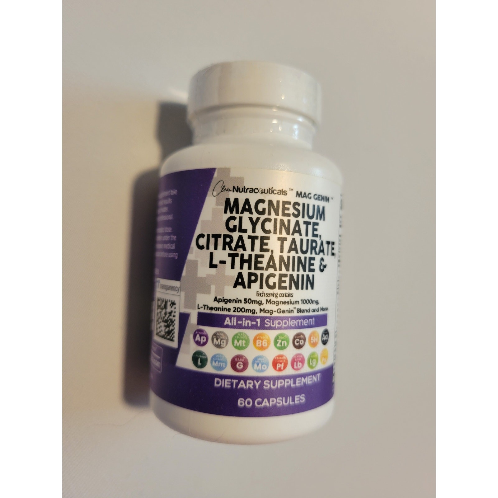 Clean Nutraceuticals Mag Genin – 60 capsules – New in packaging