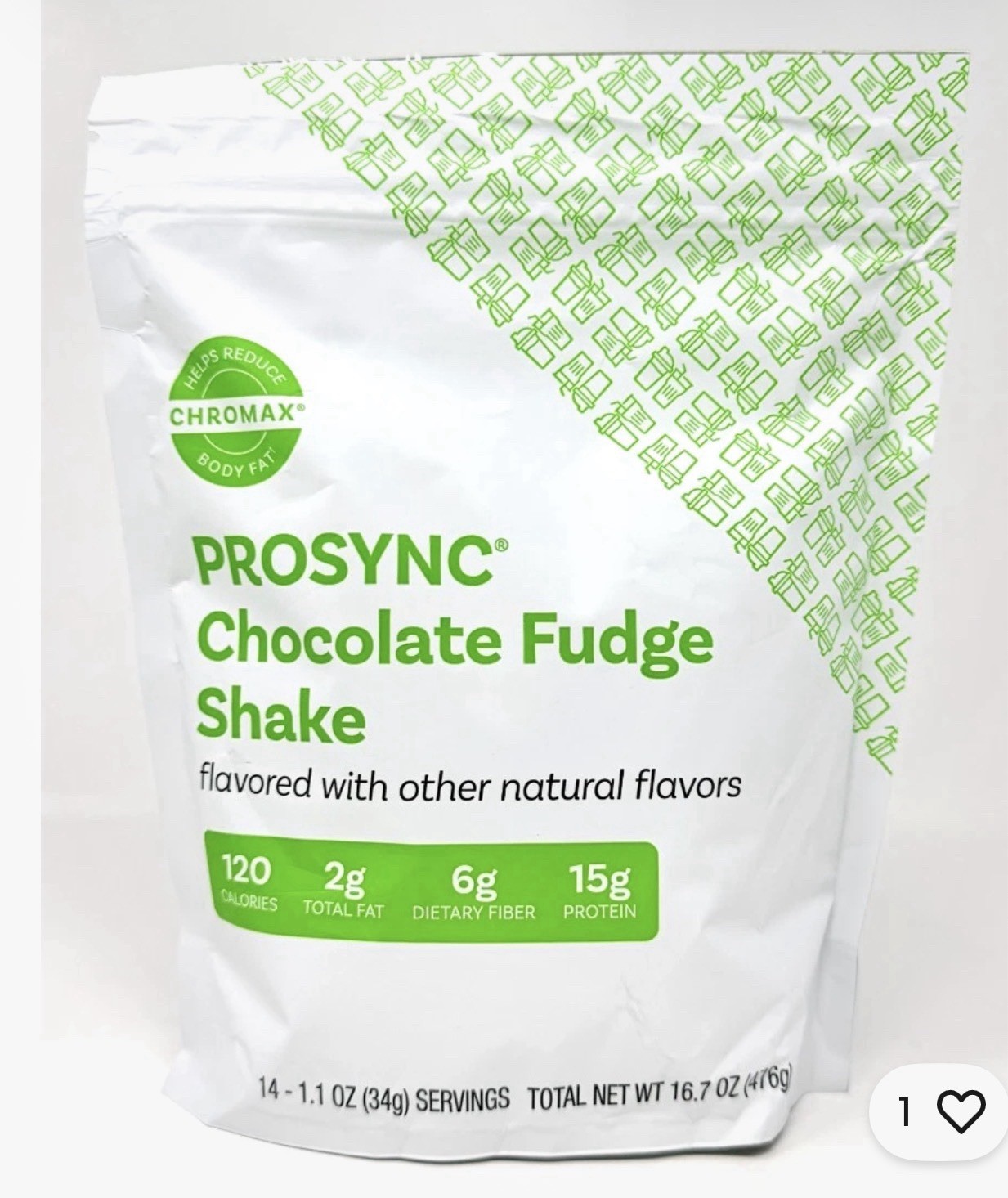 NutriSystem ProSync Chocolate Fudge Protein Shake Mix 14 Servings EXP: 4/2027