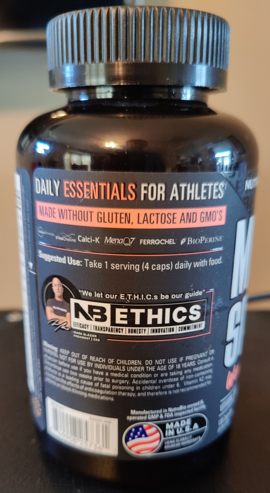 NUTRABIO MULTI SPORT FOR WOMEN [120 CAPSULES] multivitamin mineral formula 07/25