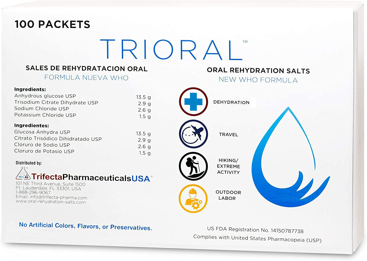 TRIORAL Oral Re-hydration Salts – 100 packs