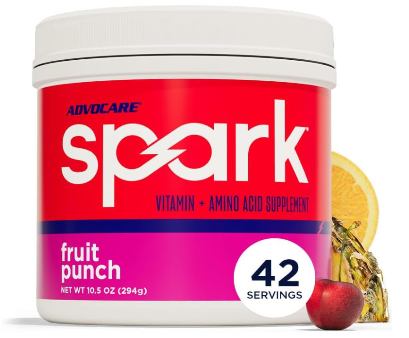 AdvoCare Spark Energy Drink Mix, Fruit Punch, Sugar-Free, 10.5 oz