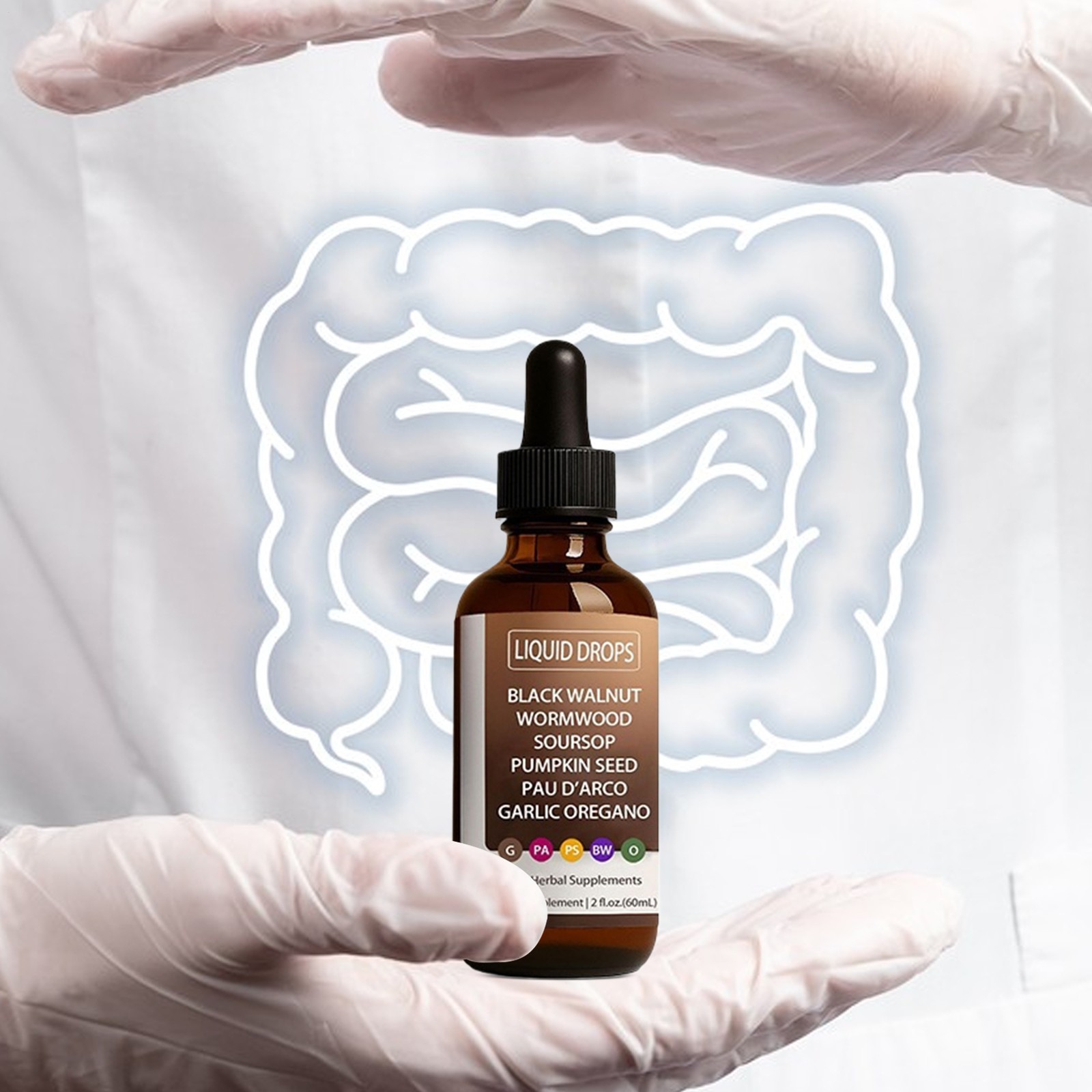 Walnut Black Gut Wormwood Tincture Rapid Walnut Cleanse Digestive Fitness 60ml