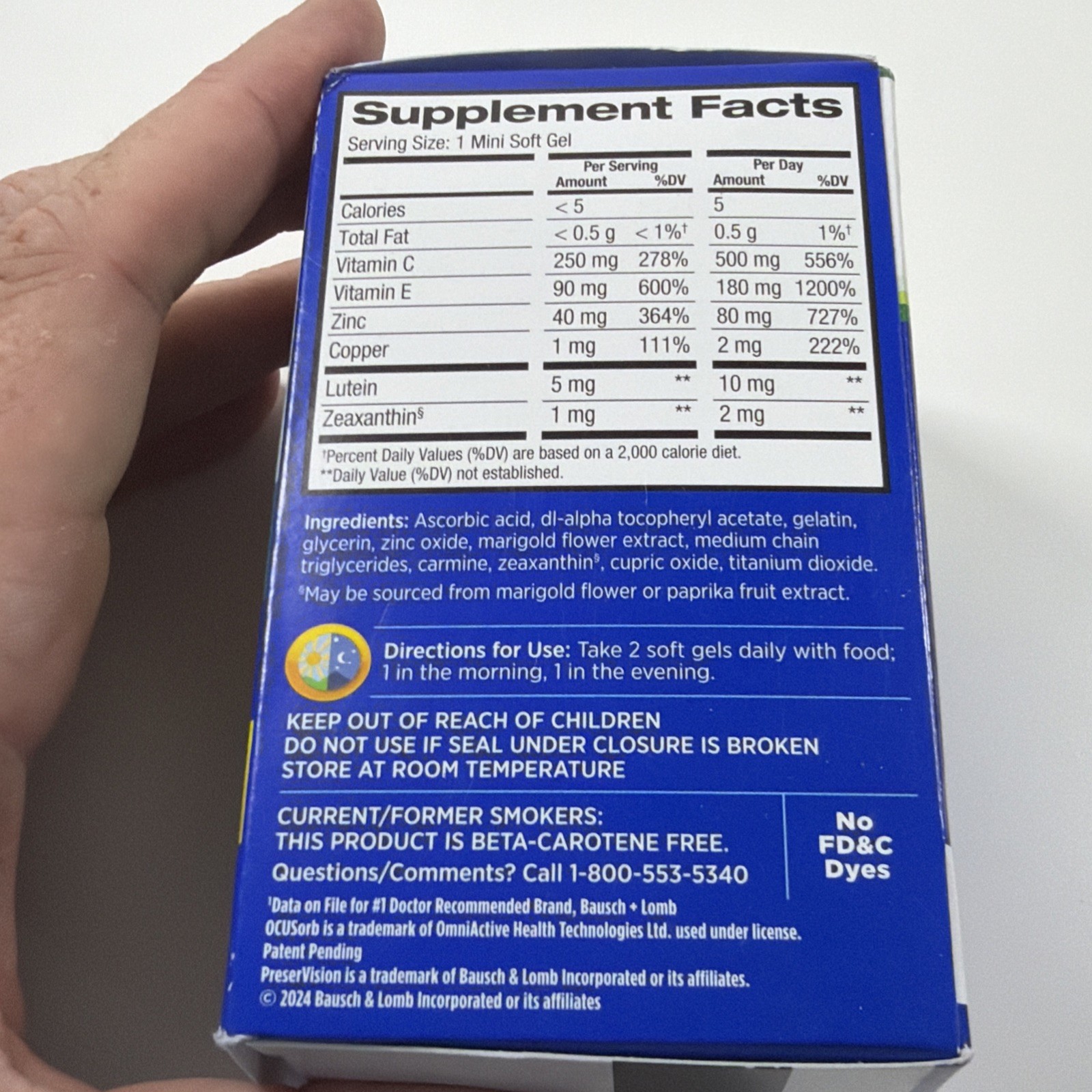 New Bausch + Lomb PreserVision AREDS 2 Formula 130 softgels 02/2028 Sealed