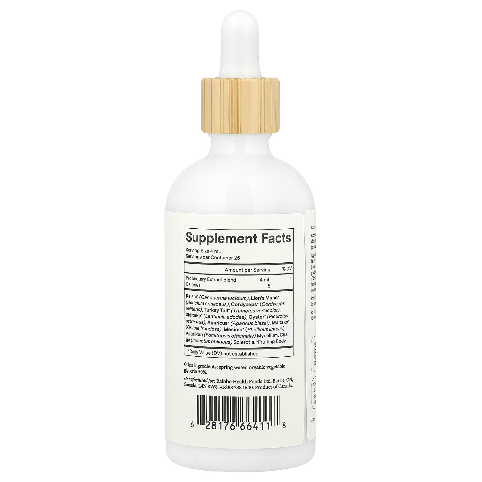 2 X Rainbo, 11:11 Multi-Mushroom Tincture, Alcohol-Free, 3.4 fl oz (100 ml)