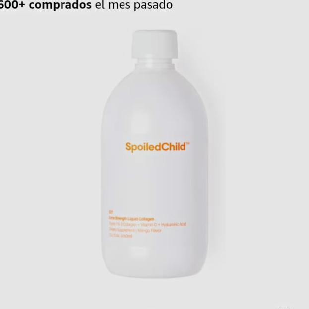 SpoiledChild E27 Liquid Collagen + HA + Vitamin C Mango Hair/Skin/Nails 15.2oz