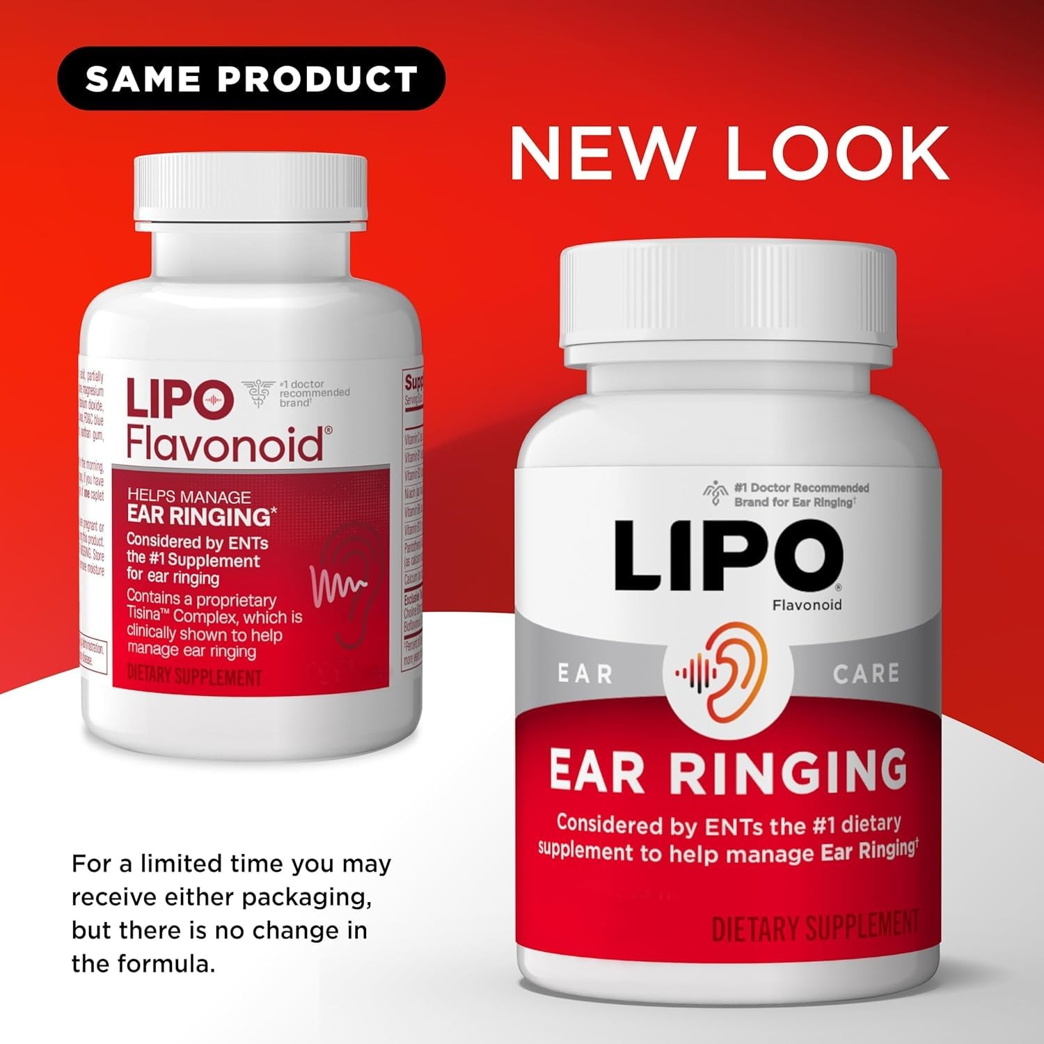 Lipo-Flavonoid Ear Ringing – Doctor-Recommended for 150 Count (Pack of 1)