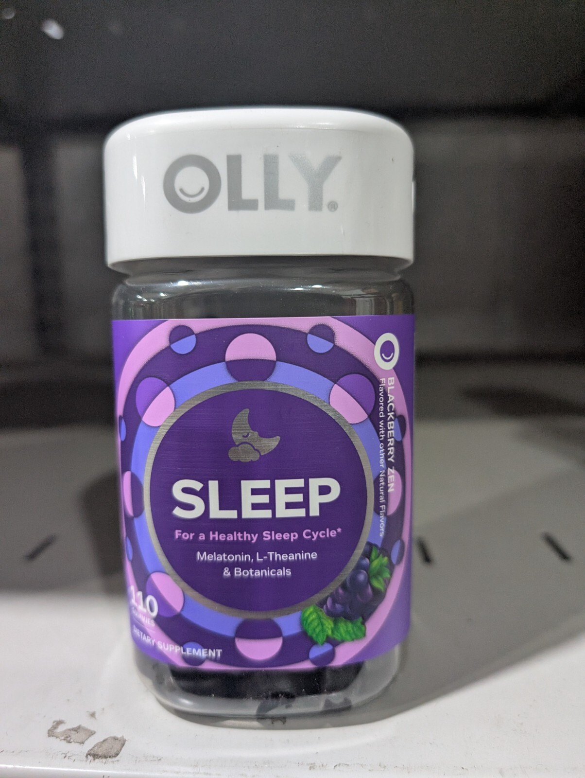 Olly Sleep Gummies 110ct Blackberry Flavor Free Shipping Exp 1/2026