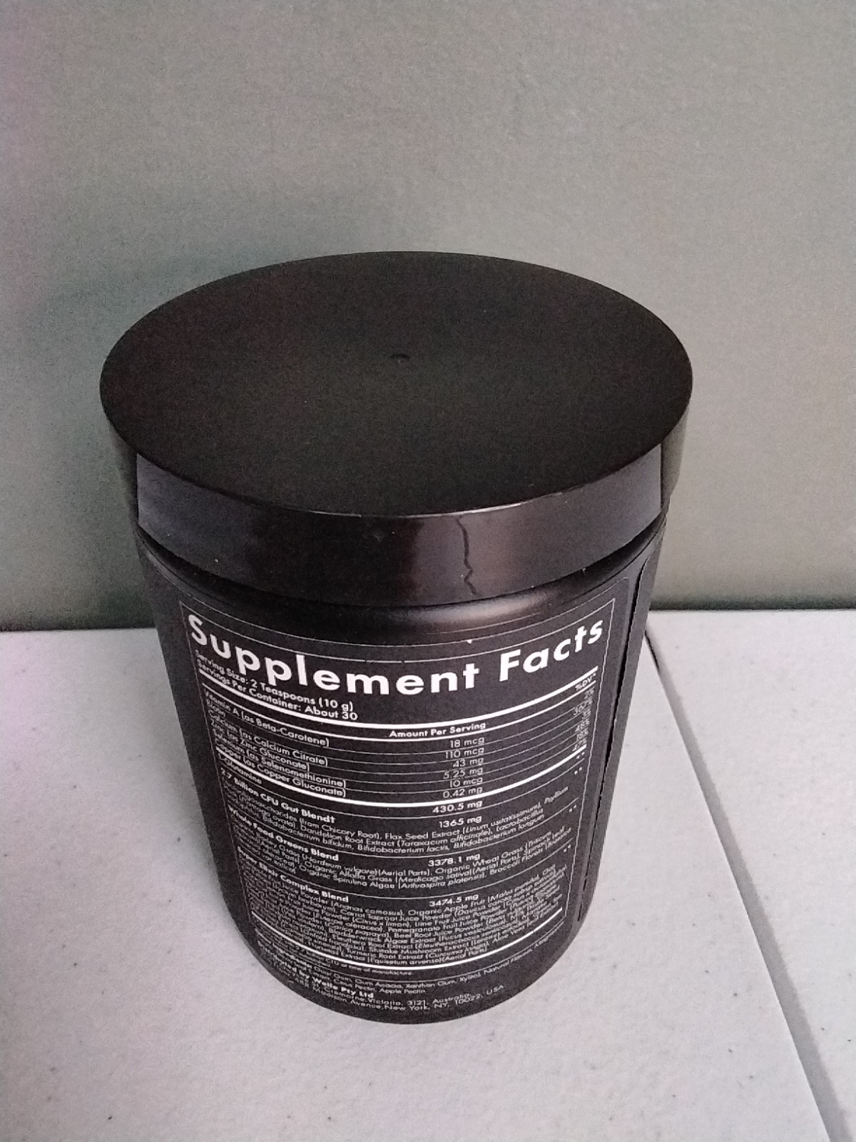 WelleCo The Super Elixir Daily Greens 10.5oz Powder Pineapple Lime NEW Exp 2/27