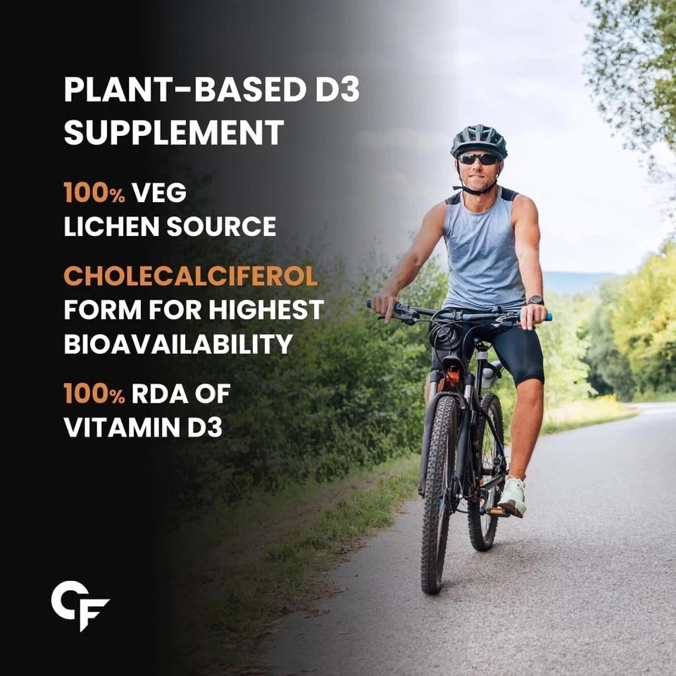 Vitamin D tablets with Vitamin K2 MK7 Supplement 120 Veg Tablets s262
