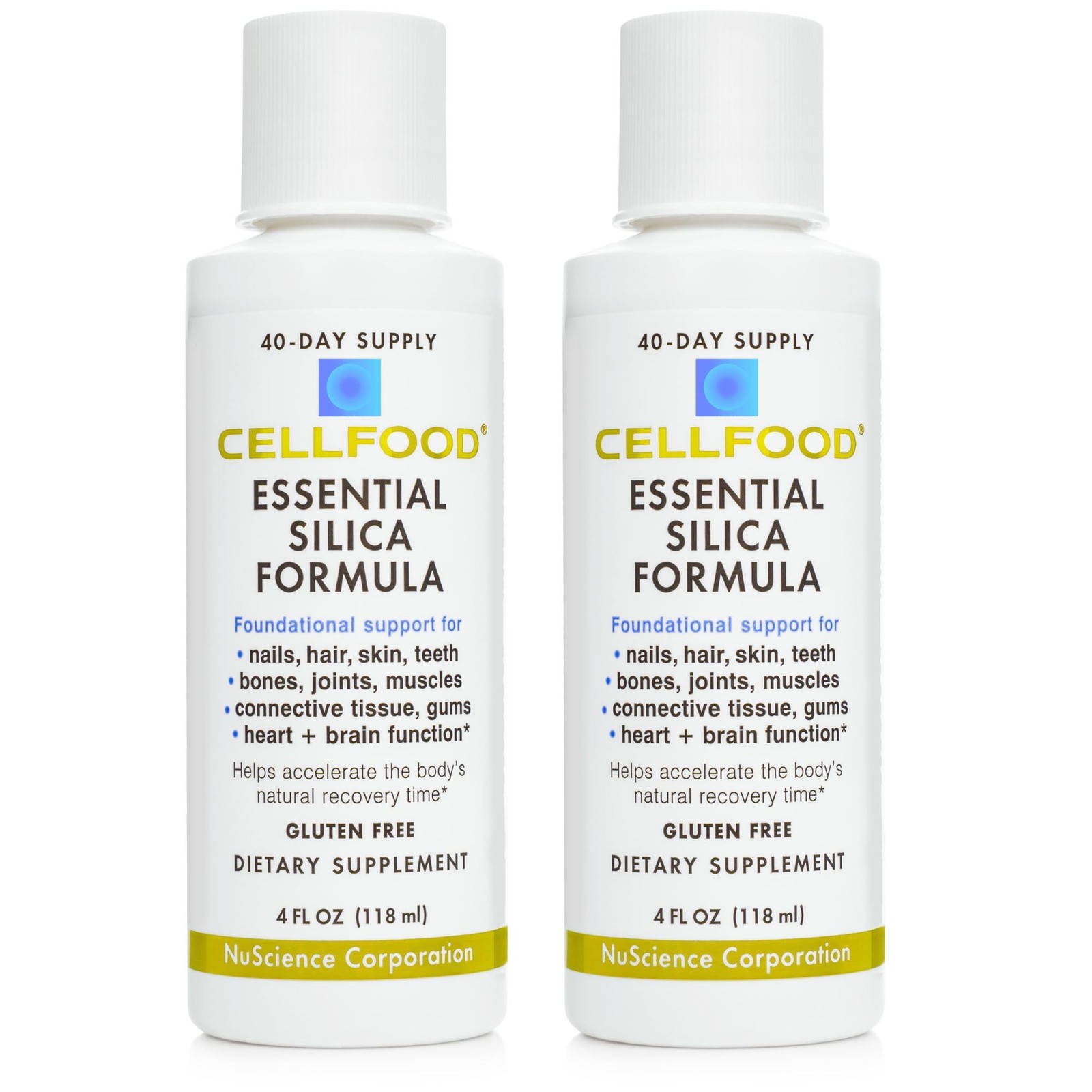 Cellfood Essential Silica AntiAging Formula, 4 fl oz, 2 Pack Supports Health…